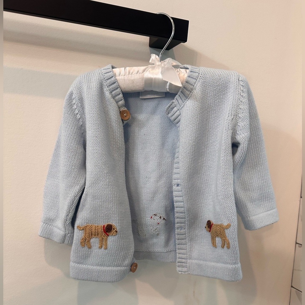Little English Boy Lab Cardigan 9-12M.